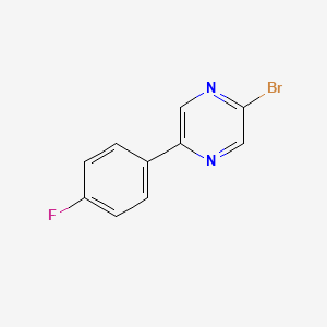 molecular formula C10H6BrFN2 B1291907 2-Bromo-5-(4-fluorophenyl)pyrazine CAS No. 153295-35-3