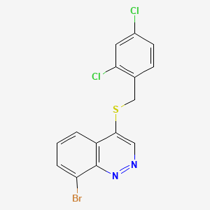 8-Bromo-4-((2,4-dichlorobenzyl)thio)cinnoline