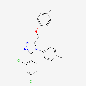 4H-1,2,4-Triazole, 3-(2,4-dichlorophenyl)-5-((4-methylphenoxy)methyl)-4-(4-methylphenyl)-