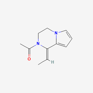 1-(1-Ethylidene-3,4-dihydropyrrolo[1,2-a]pyrazin-2(1H)-yl)ethanone