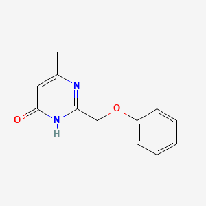 4-Pyrimidinol, 6-methyl-2-(phenoxymethyl)-