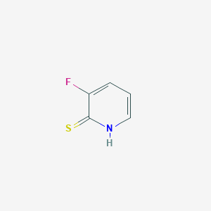 molecular formula C5H4FNS B1291918 2(1H)-Pyridinethione, 3-fluoro- CAS No. 865663-90-7