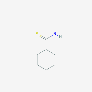 molecular formula C8H15NS B12919191 N-Methylcyclohexanecarbothioamide CAS No. 89332-93-4