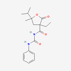 1-(3-Ethyl-5-isopropyl-5-methyl-2-oxotetrahydro-3-furoyl)-3-phenylurea