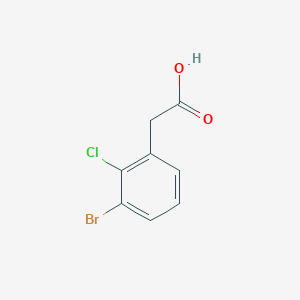 molecular formula C8H6BrClO2 B1291921 3-溴-2-氯苯乙酸 CAS No. 1261438-67-8