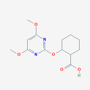 2-[(4,6-Dimethoxypyrimidin-2-yl)oxy]cyclohexane-1-carboxylic acid