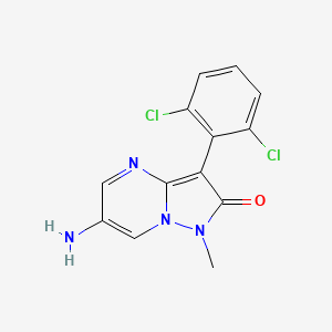 6-Amino-3-(2,6-dichlorophenyl)-1-methylpyrazolo[1,5-A]pyrimidin-2(1H)-one