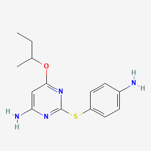 2-(4-Amino-phenylsulfanyl)-6-sec-butoxy-pyrimidin-4-ylamine