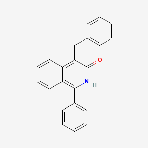 molecular formula C22H17NO B12919274 4-Benzyl-1-phenylisoquinolin-3(2H)-one CAS No. 50845-51-7