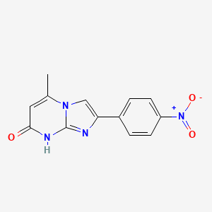 5-Methyl-2-(4-nitrophenyl)imidazo[1,2-a]pyrimidin-7(1H)-one