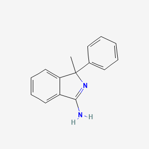 molecular formula C15H14N2 B12919280 1H-Isoindol-3-amine, 1-methyl-1-phenyl- CAS No. 917776-52-4