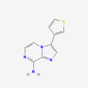 Imidazo[1,2-a]pyrazin-8-amine, 3-(3-thienyl)-