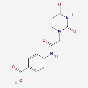 4-{[(2,4-Dioxo-3,4-dihydropyrimidin-1(2h)-yl)acetyl]amino}benzoic acid