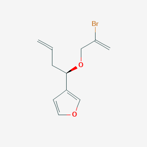 3-{(1R)-1-[(2-Bromoprop-2-en-1-yl)oxy]but-3-en-1-yl}furan