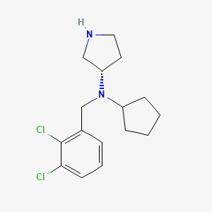 (3S)-N-cyclopentyl-N-[(2,3-dichlorophenyl)methyl]pyrrolidin-3-amine