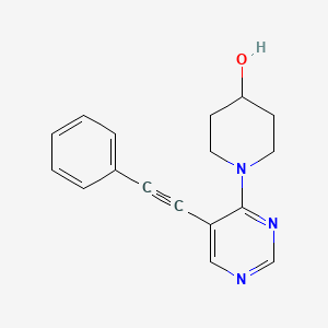 4-Piperidinol, 1-[5-(phenylethynyl)-4-pyrimidinyl]-