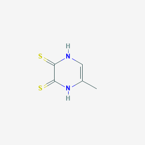 molecular formula C5H6N2S2 B12919350 5-Methyl-1,4-dihydropyrazine-2,3-dithione CAS No. 87256-74-4