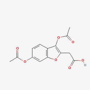 3,6-Dihydroxy-2-benzofuranacetic acid diacetate