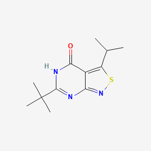 6-tert-butyl-3-propan-2-yl-5H-[1,2]thiazolo[3,4-d]pyrimidin-4-one