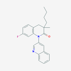 3-Butyl-7-fluoro-3-methyl-3,4-dihydro-2H-[1,3'-biquinolin]-2-one