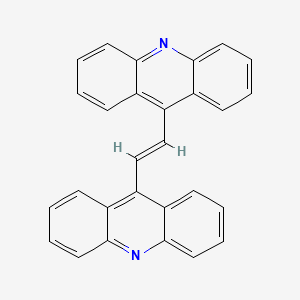 molecular formula C28H18N2 B12919382 1,2-Di(acridin-9-yl)ethene CAS No. 22270-95-7