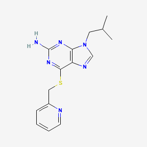 9-(2-Methylpropyl)-6-(pyridin-2-ylmethylsulfanyl)purin-2-amine