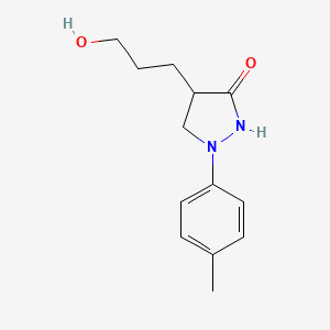 4-(3-Hydroxypropyl)-1-(4-methylphenyl)pyrazolidin-3-one