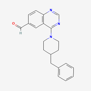 4-(4-Benzylpiperidin-1-yl)quinazoline-6-carbaldehyde