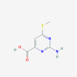 2-Amino-6-(methylsulfanyl)pyrimidine-4-carboxylic acid