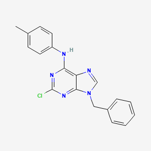 9H-Purin-6-amine, 2-chloro-N-(4-methylphenyl)-9-(phenylmethyl)-