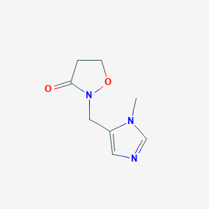 2-[(1-Methyl-1H-imidazol-5-yl)methyl]-1,2-oxazolidin-3-one