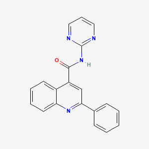 2-phenyl-N-(pyrimidin-2-yl)quinoline-4-carboxamide