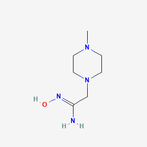 molecular formula C7H16N4O B1291952 (1Z)-N'-Hydroxy-2-(4-methyl-1-piperazinyl) ethaneimidamide CAS No. 650579-66-1