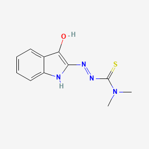 (3E)-3-[(3-hydroxy-1H-indol-2-yl)imino]-1,1-dimethylthiourea