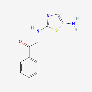 2-[(5-Amino-1,3-thiazol-2-yl)amino]-1-phenylethan-1-one