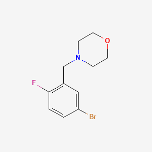 molecular formula C11H13BrFNO B1291958 4-(5-Bromo-2-fluorobenzyl)morpholine CAS No. 488799-67-3
