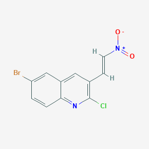 E-6-Bromo-2-chloro-3-(2-nitro)vinylquinoline