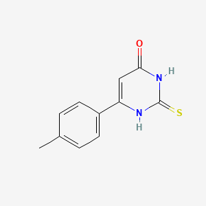 molecular formula C11H10N2OS B12919604 6-(4-Methylphenyl)-2-sulfanylidene-2,3-dihydropyrimidin-4(1H)-one CAS No. 33166-86-8