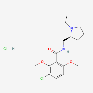 (S)-3-Chloro-N-((1-ethylpyrrolidin-2-yl)methyl)-2,6-dimethoxybenzamide hydrochloride