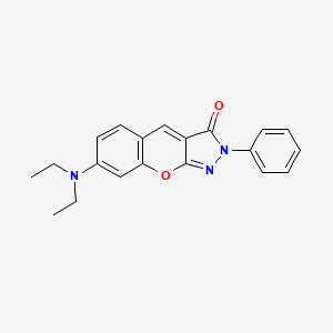 7-(Diethylamino)-2-phenyl[1]benzopyrano[2,3-c]pyrazol-3(2H)-one