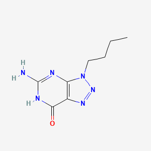 molecular formula C8H12N6O B12919632 5-Amino-3-butyl-2,3-dihydro-7h-[1,2,3]triazolo[4,5-d]pyrimidin-7-one CAS No. 6324-90-9