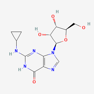 2-(Cyclopropylamino)-9-((2R,3R,4S,5R)-3,4-dihydroxy-5-(hydroxymethyl)tetrahydrofuran-2-yl)-1H-purin-6(9H)-one