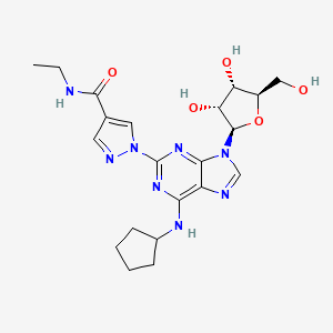 N-Cyclopentyl-2-[4-(ethylcarbamoyl)-1H-pyrazol-1-yl]adenosine