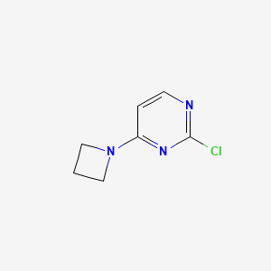 molecular formula C7H8ClN3 B1291969 4-(Azetidin-1-yl)-2-chloropyrimidine 