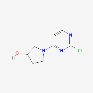 molecular formula C8H10ClN3O B1291970 1-(2-氯嘧啶-4-基)吡咯烷-3-醇 CAS No. 954228-36-5