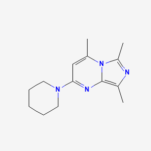 4,6,8-Trimethyl-2-(piperidin-1-yl)imidazo[1,5-a]pyrimidine