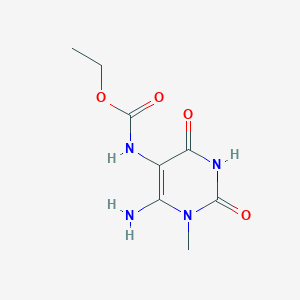 Ethyl (6-amino-1-methyl-2,4-dioxo-1,2,3,4-tetrahydropyrimidin-5-yl)carbamate