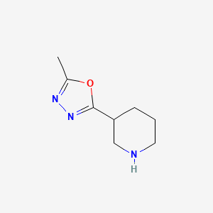 3-(5-Methyl-1,3,4-oxadiazol-2-yl)piperidine