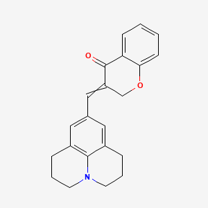 4H-1-Benzopyran-4-one, 2,3-dihydro-3-[(2,3,6,7-tetrahydro-1H,5H-benzo[ij]quinolizin-9-yl)methylene]-