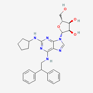 2-(Cyclopentylamino)-N-(2,2-diphenylethyl)adenosine